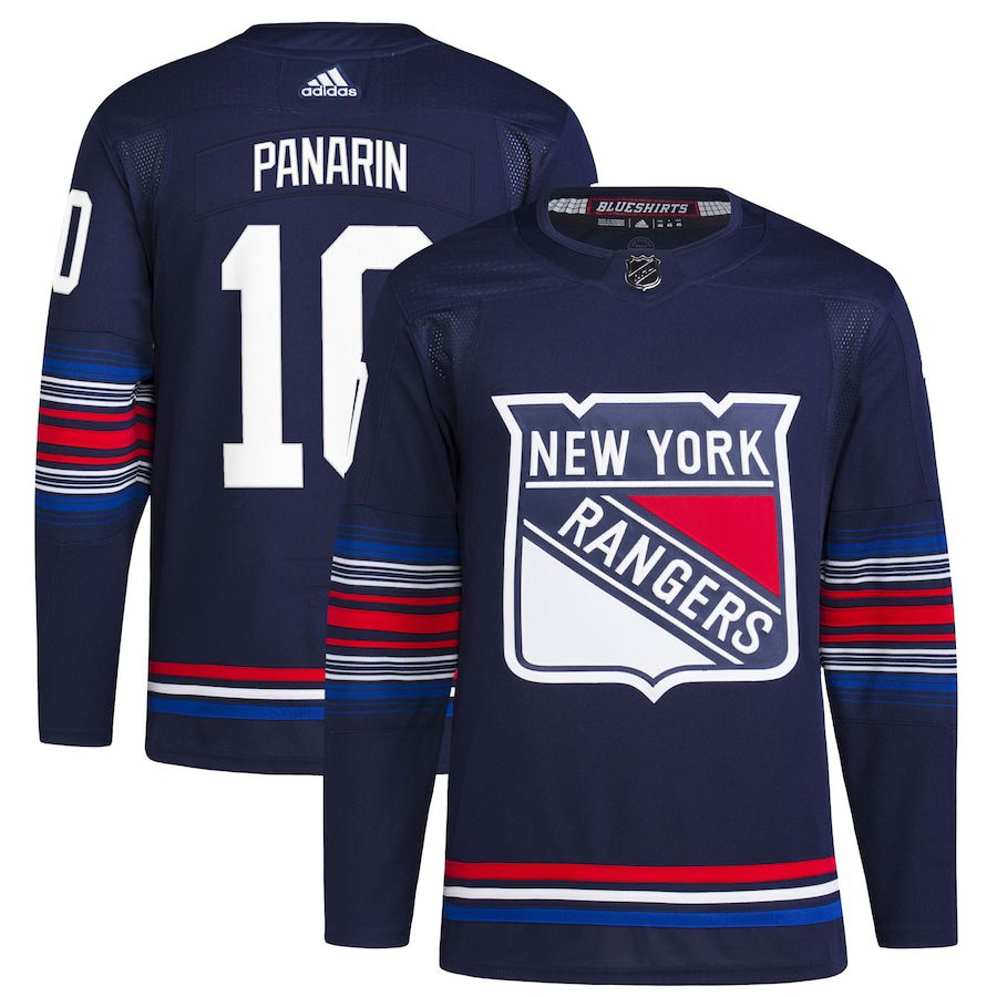 Men New York Rangers #10 Artemi Panarin adidas Navy Alternate Authentic Primegreen Player NHL Jersey